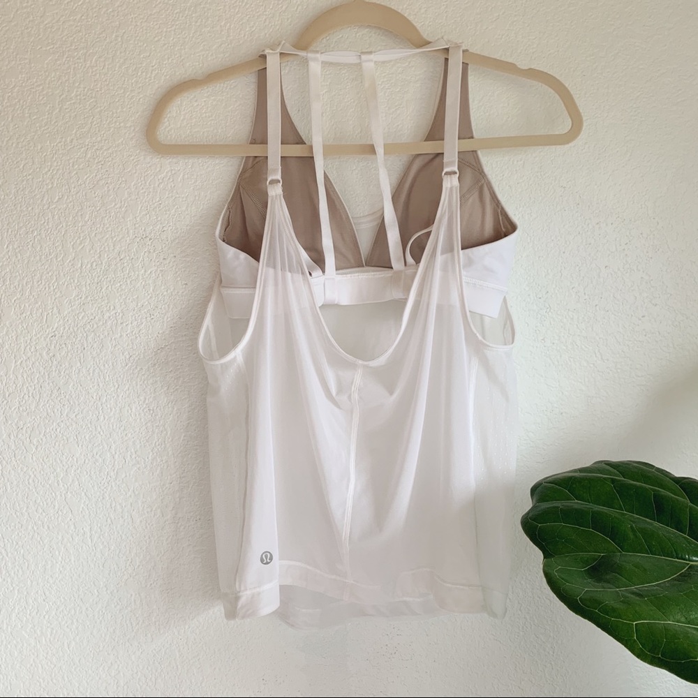 Lululemon White Tank Top size 6